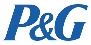 A blue p & c logo is shown on the side of a black background.